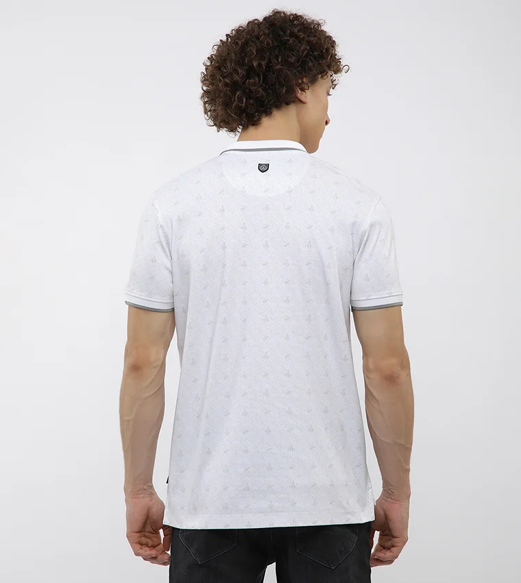 Beverly Hills Polo Club Cube AOP printed polo